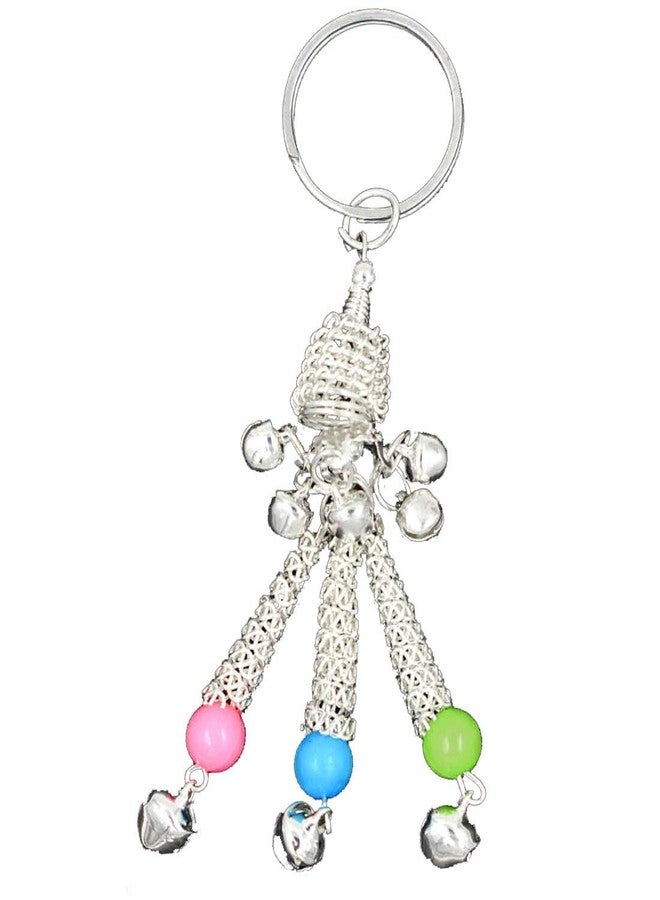 AFH Silver Plated Chrome Decorative Key Chain for Gifting